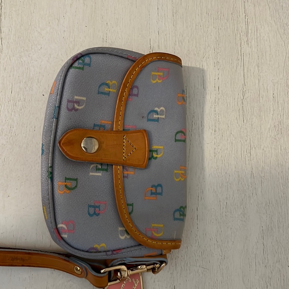 Dooney and bourke light blue wristlet